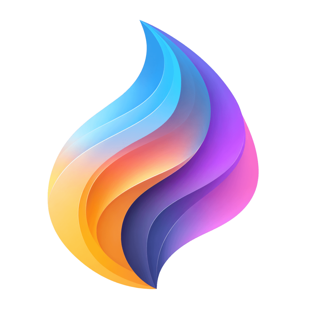 Reserveflow logo — gradient flame mark